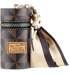Mini Leather Keychain Bag (Multicolor)