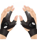 Generic 1 Pair LED Flashlight Gloves (Black)