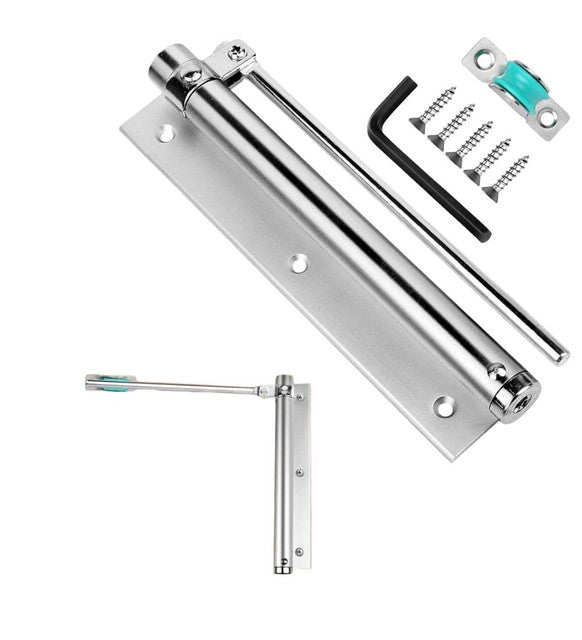 Generic Automatic Door Closer Hinge Lock (Silver)