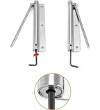 Automatic Door Closer Hinge Lock (Silver)