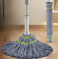 Generic Microfiber Twist Mop for Floor Cleaning (Grey)