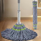 Microfiber Twist Mop for Floor Cleaning (Grey)