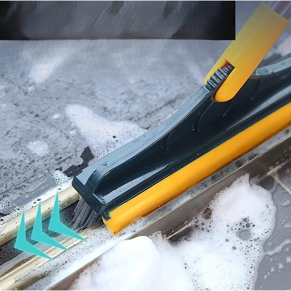 Pack of 2 2 in 1 Scrape Floor Scrubbing Brush (Multicolor)