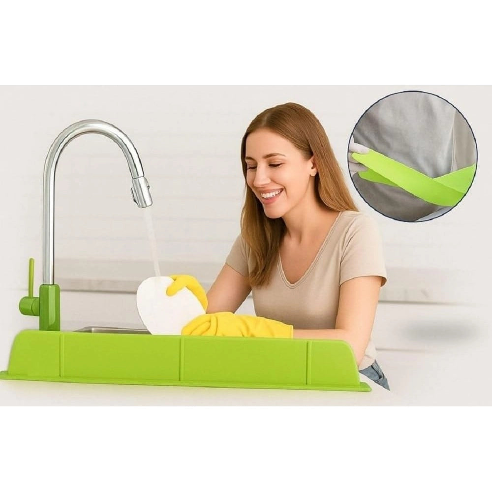 Silicone Sink Splash Guard for Kitchen (Multicolor)