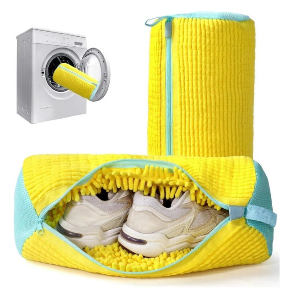 Pack of 2 Shoe Washing Machine Bag (Yellow)