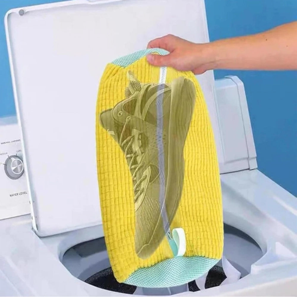 Pack of 2 Shoe Washing Machine Bag (Yellow)