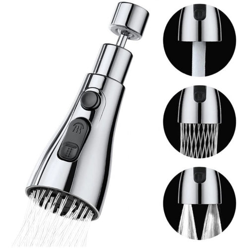 360 Degree Movable Faucet (Silver)