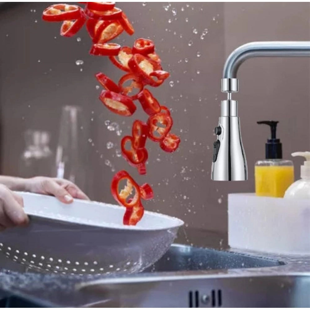 360 Degree Movable Faucet (Silver)