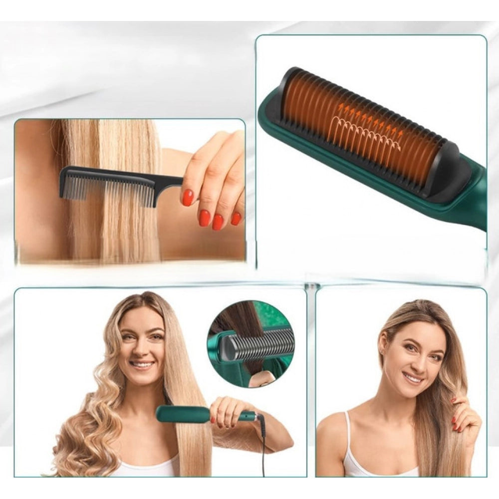 Hair Straightener Comb (Green)