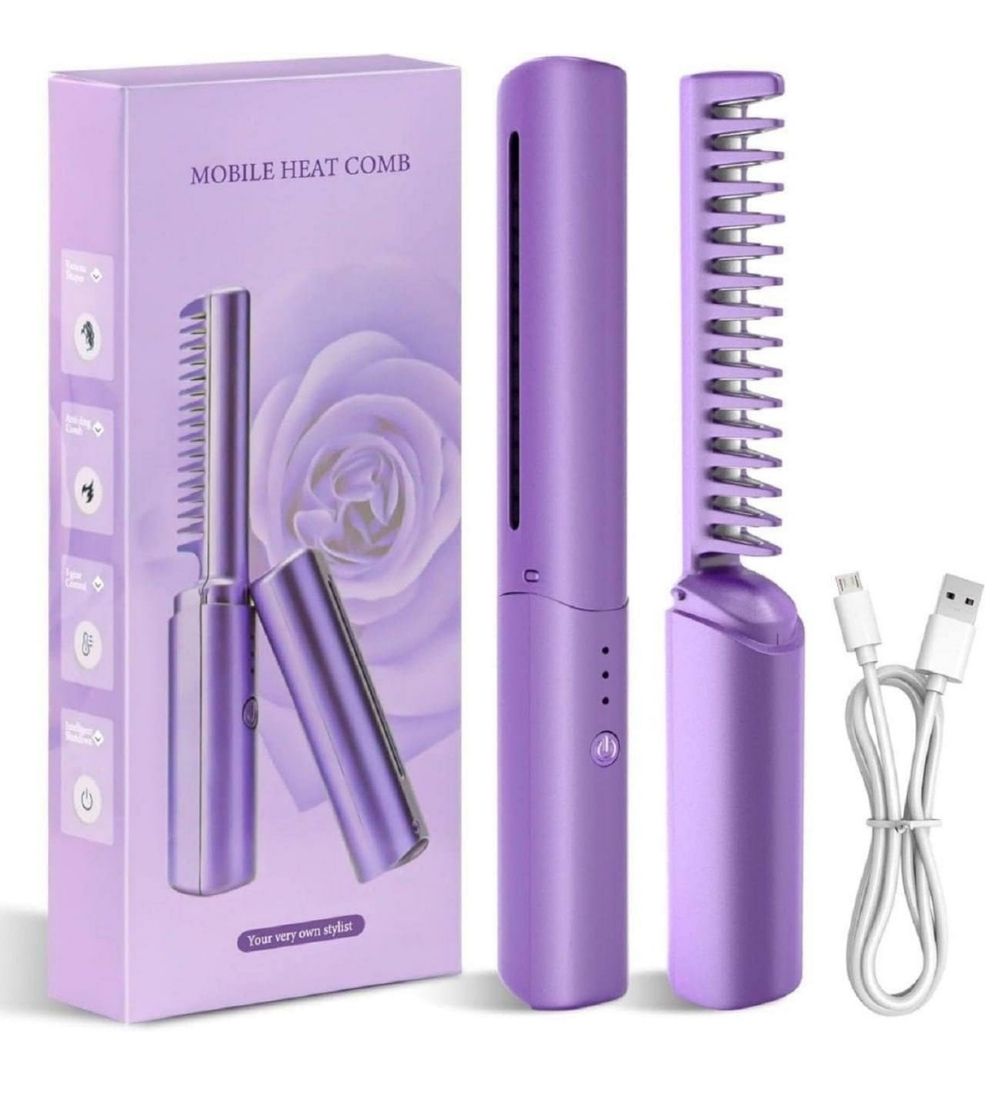 Generic Rechargeable Mini Hair Straightener (Multicolor)