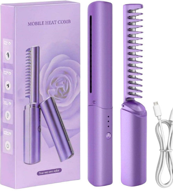 Generic Rechargeable Mini Hair Straightener (Multicolor)