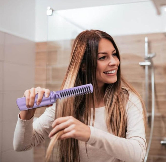 Generic Rechargeable Mini Hair Straightener (Multicolor)
