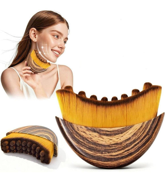 Generic Lymphatic Contour Face Brush (Brown)