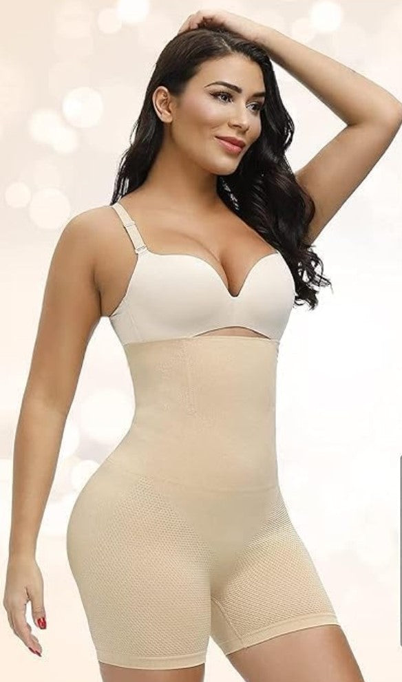 Generic Women's Tummy Tucker High Waist Shapewear Free Size (Beige)