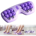 Pack of 2 Portable Double Foot Massage Roller (Purple)