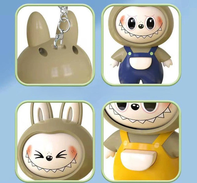 Generic Labubu Face Changing Keychain (Multicolor)