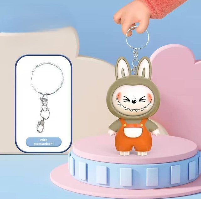 Generic Labubu Face Changing Keychain (Multicolor)