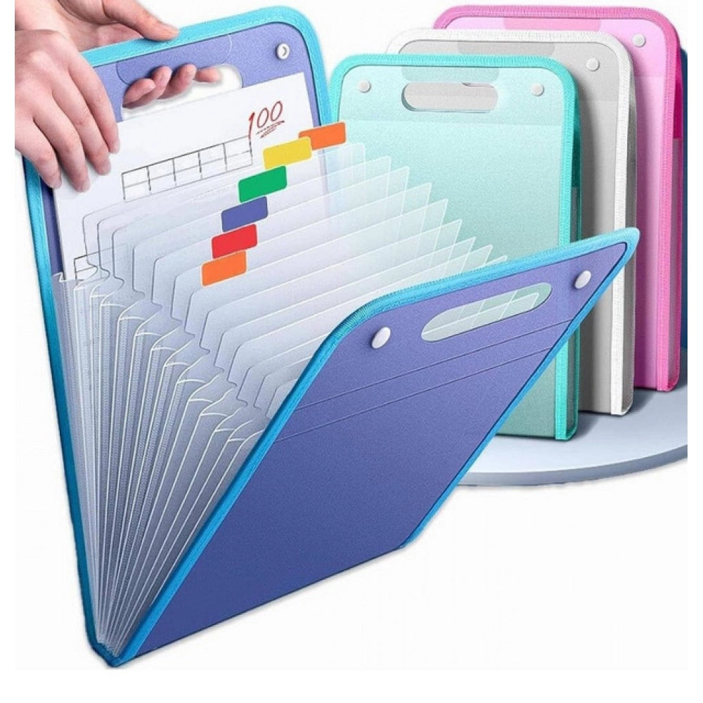Pack of 2 13 Layer A4 Paper File Folder (Multicolor)