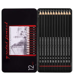 Generc 12 pcs Art Pencil Kit Set (Black)