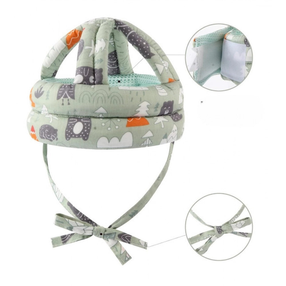 Pack of 2 Baby Safety Helmet (Green)