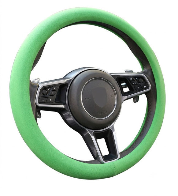Generic Universal Soft Silicone Steering Wheel Cover (Green)