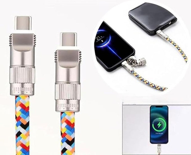 Generic USB Charging Cable Lanyard (Multicolor)