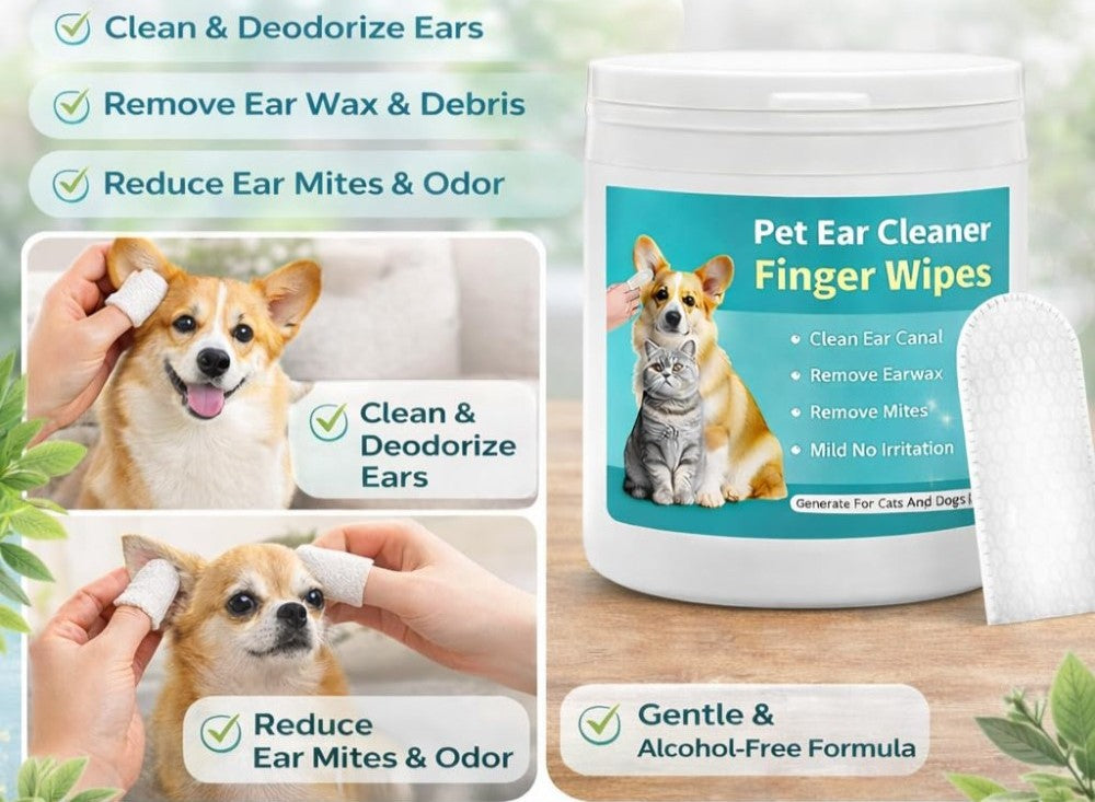 Generic Pet Ear Cleaning Wipes (White)