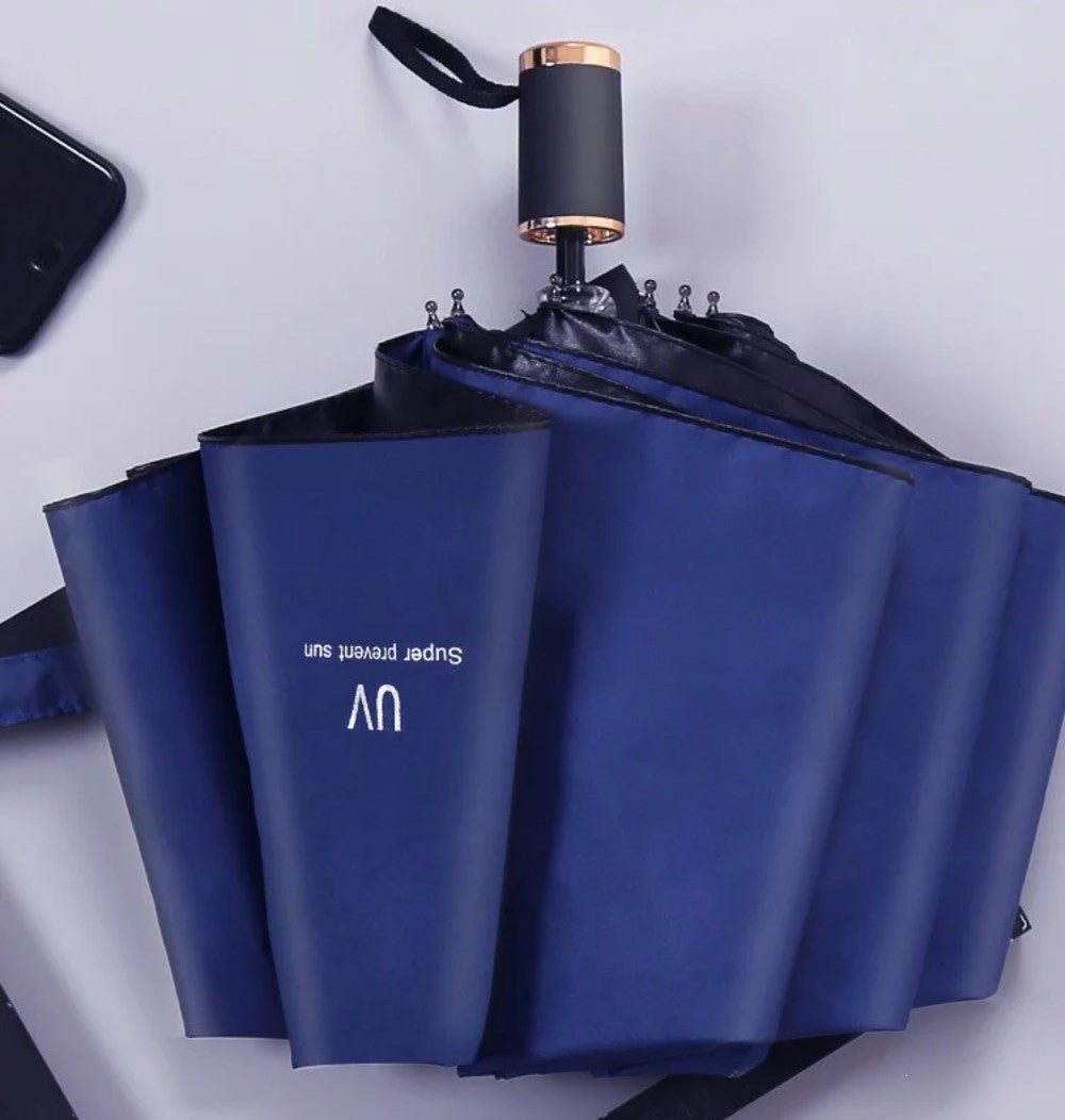 Generic Auto Open Close UV Umbrella (Blue)
