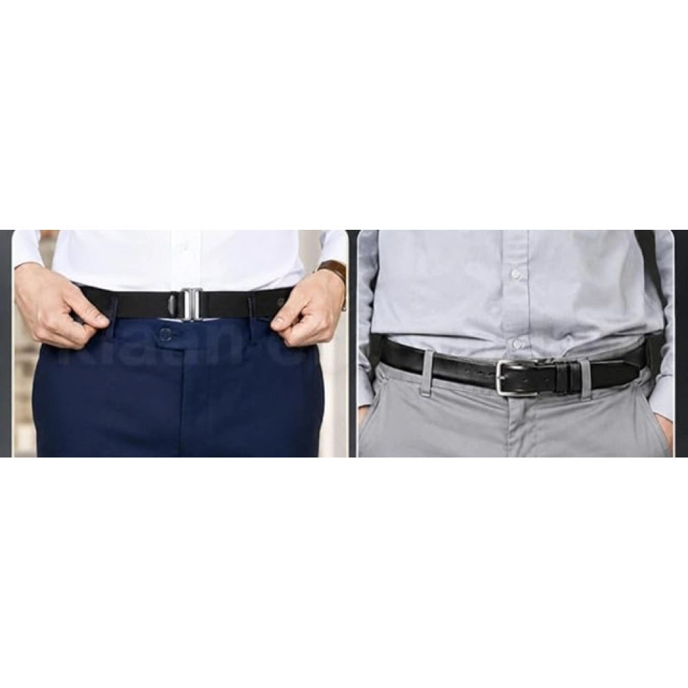 Pack of 3 Shirt Tucker Belt (Black)
