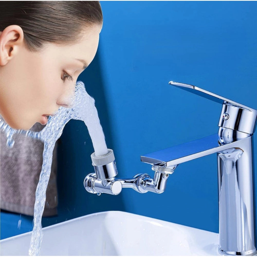 Pack of 2 1080 Degree Rotate Faucet (Silver)