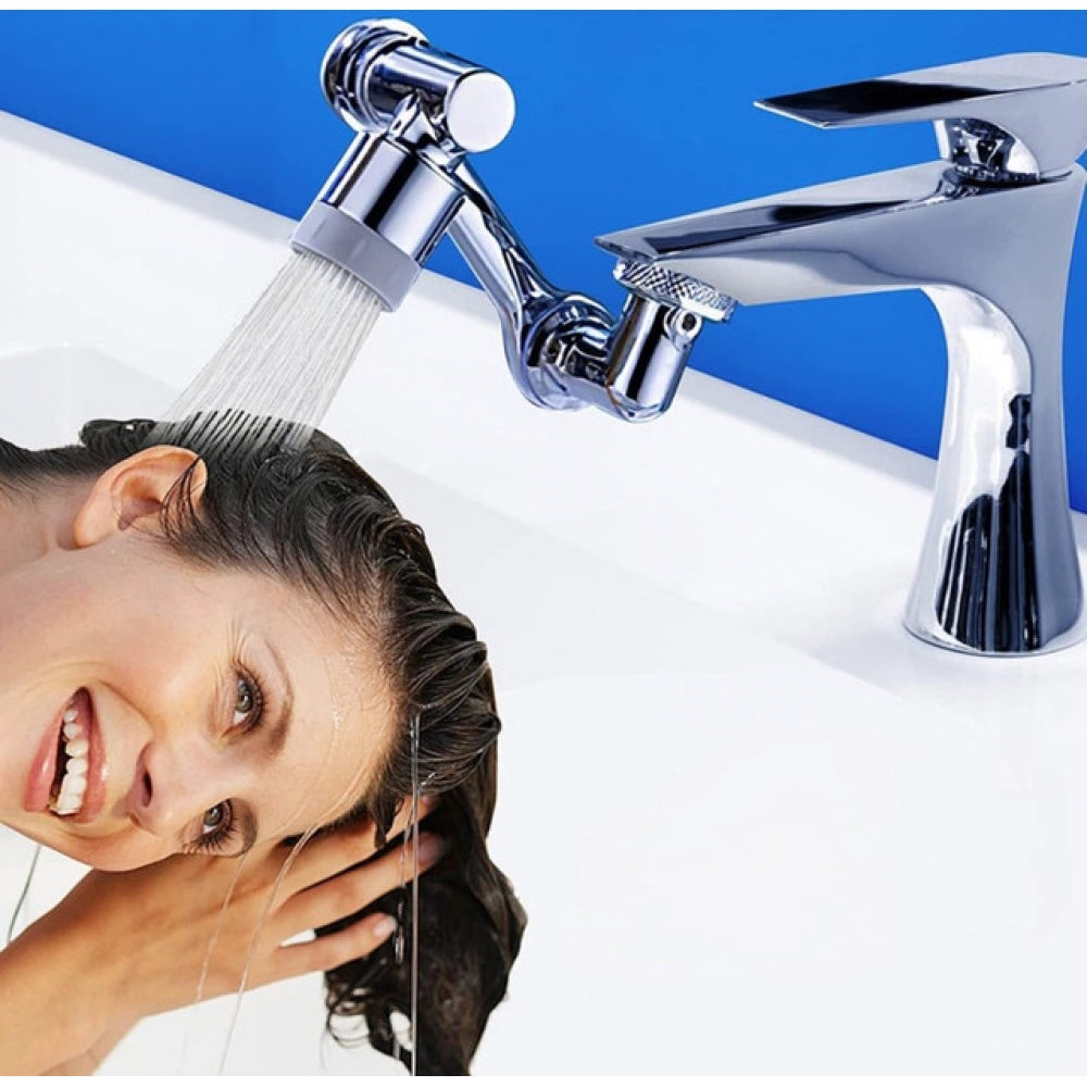 Pack of 2 1080 Degree Rotate Faucet (Silver)