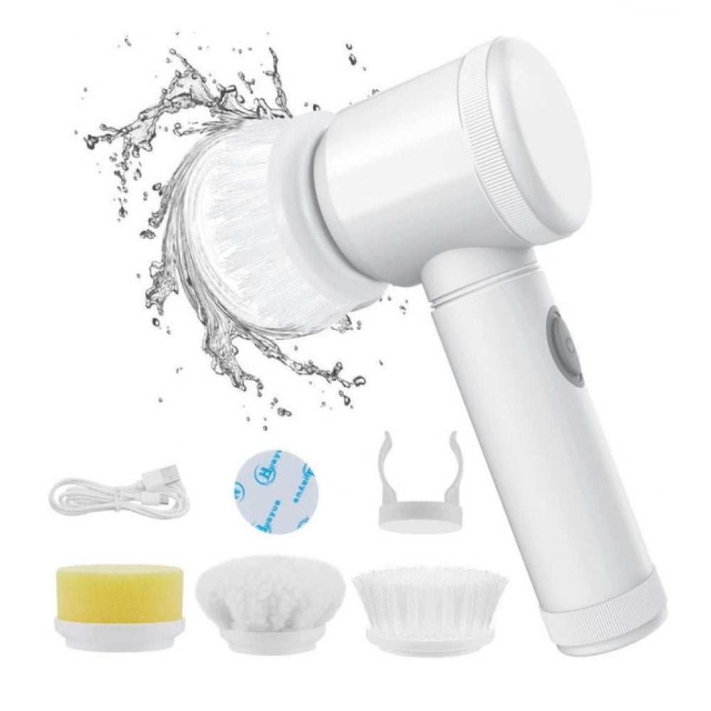 USB Charging 5 in 1 Magic Brush (White)