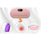 Menstrual Heating Pad Massager (Pink)