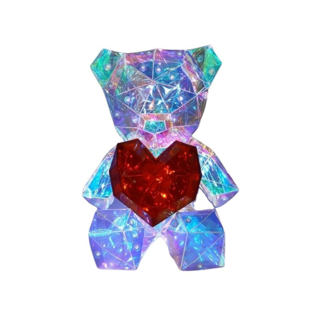 Glowing Teddy Bear Night Light (Multicolor)