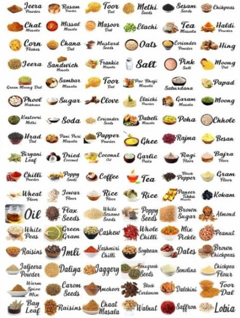 Generic Pack of 2 Kitchen Masala Sticker (Multicolor)