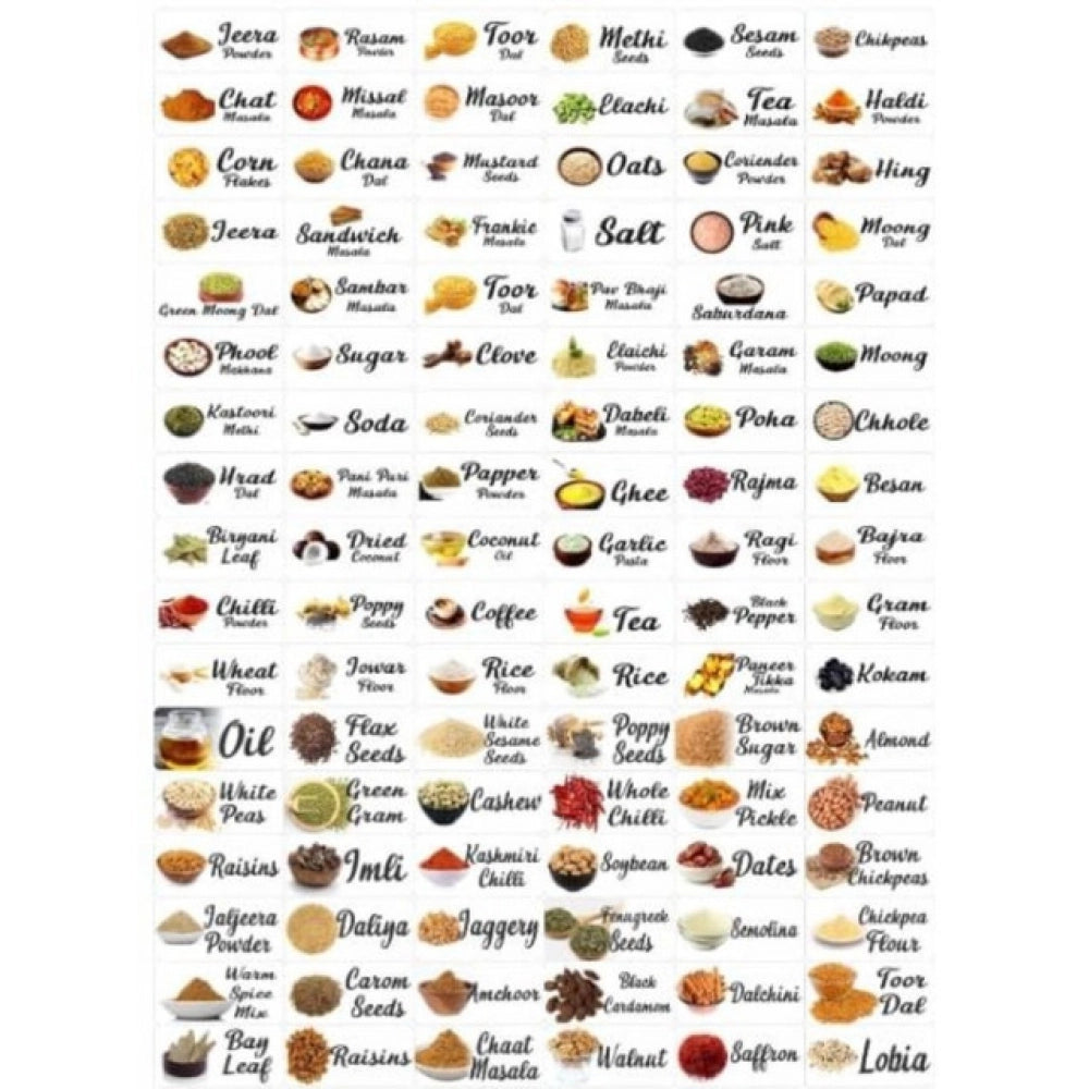 Pack of 3 Kitchen Masala Sticker (Multicolor)