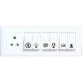 Pack of 3 Switch Board Sticker (Black)