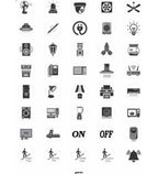 Pack of 2 Switch Board Sticker (Black)