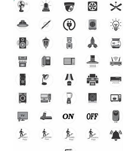 Generic Pack of 2 Switch Board Sticker (Black)