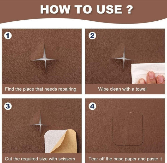 Generic Leather Repair Patch (Brown)
