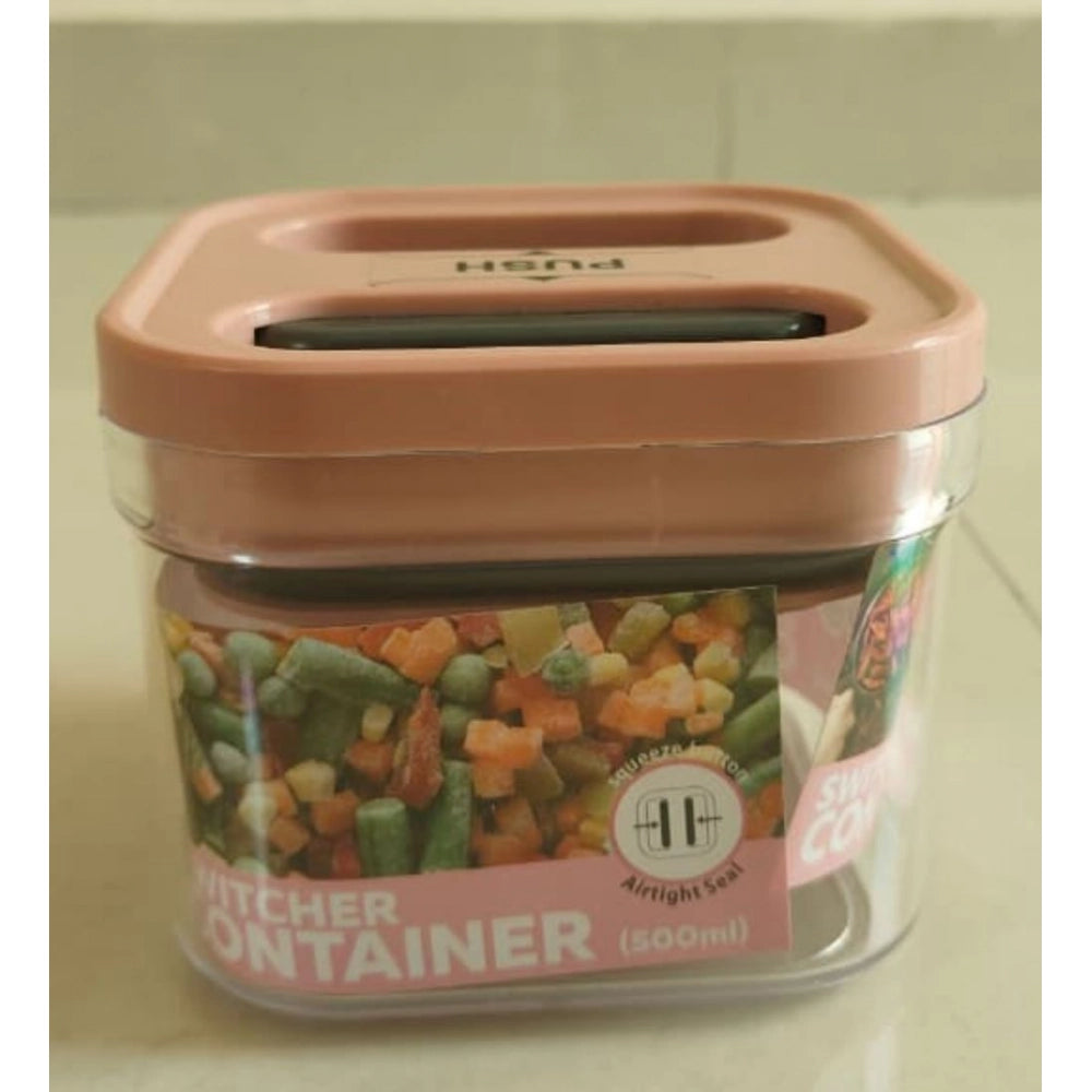 Pack of 1 Switchers Airtight Storage Container Set 500 ML (Pink)