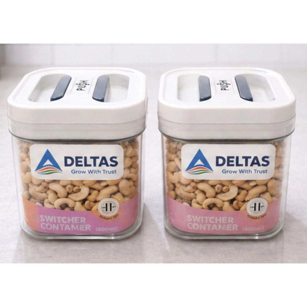 Pack of 2 Switchers Airtight Storage Container Set 500 ML (White)