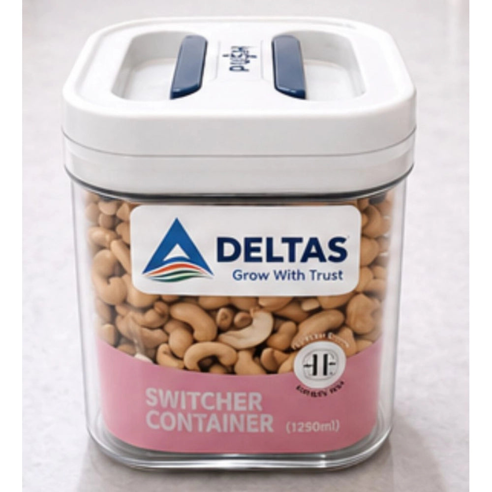Pack of 1 Switchers Airtight Storage Container Set 1250 ML (White)