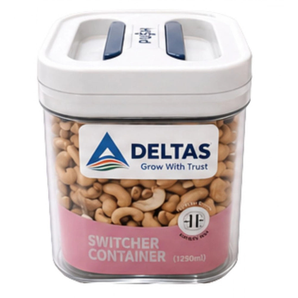 Pack of 1 Switchers Airtight Storage Container Set 1250 ML (White)