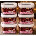 Pack of 6 Switchers Airtight Storage Container Set 1250 ML (White)