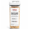 Pack of 1 Switchers Airtight Storage Container Set 2000 ML (White)