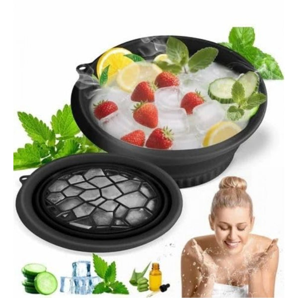 Silicon Ice Face Bowl (Black)