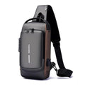 Waterproof Sling Cross Backpack Bag (Black)
