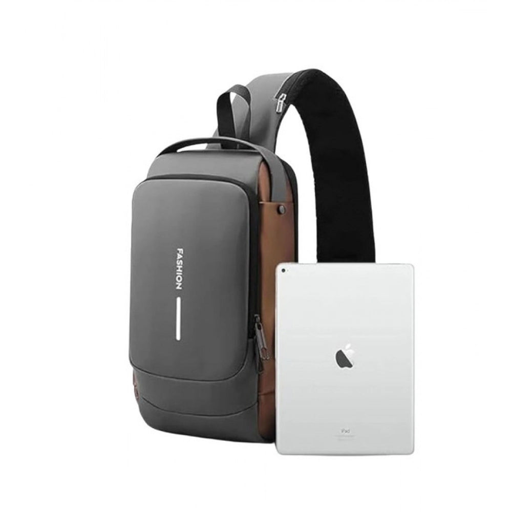 Waterproof Sling Cross Backpack Bag (Black)