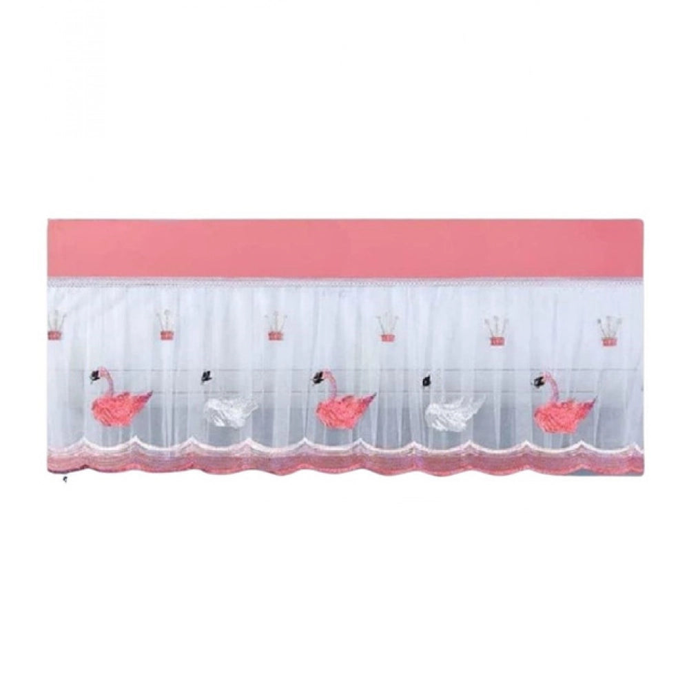 Pack of 2 AC Cover 1 And 1.5 Ton (Pink-White)